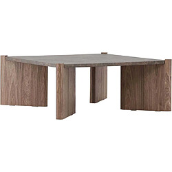 Venture Home Table basse carré Rogaland marron.