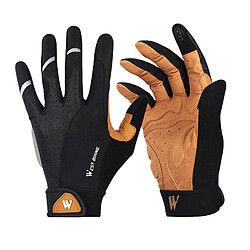 Avizar Gants de Sport tactiles Fonction Tactile WEST BIKING Noir / Marron