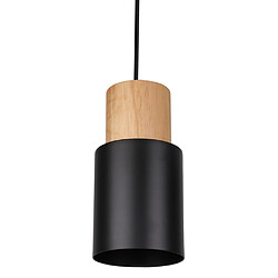 Stoex Suspension Lustre Rétro en Métal Suspension Luminaire Moderne E27 Plafonnier Nordique Pour Salle À Manger, Bureau, Chambre À Coucher, Cuisine (Noir) pas cher