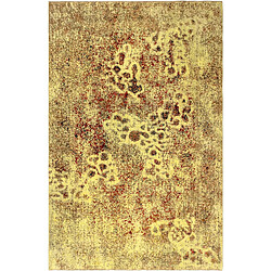 Vidal Tapis de laine 305x196 jaune Vintage Royal 