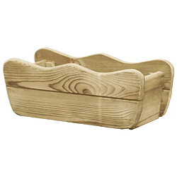 Maison Chic Jardinière,Lit surélevé de jardin - Bac à fleurs - pot de fleur 50x18x18 cm Bois de pin imprégné -GKD81283