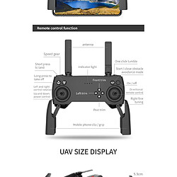 Universal Le nouveau drone P5, 4K, double caméra, photographie aérienne professionnelle, quadricoptère d'évitement d'obstacles infrarouges, hélicoptère RC, jouet pour enfants.(Gris)