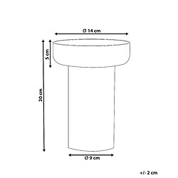 Avis Beliani Vase à fleurs PLATANIA Verre 20 cm Orange