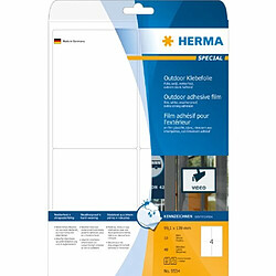 Acheter Elysees Paris Herma 9534 Étiquettes film adhésif outdoor 99,1 x 139 A4 LaserCopy 40 pièces Blanc