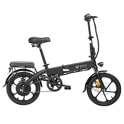 DYU A1F Vélo Pliant Électrique 16 Pouces 250W Noir DYU A1F 16 pouces vélo de ville électrique vélo électrique pliant 250W moteur 7,5Ah 36V batterie noir