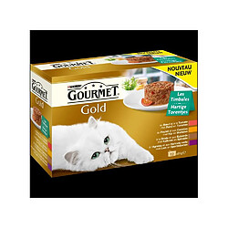 GOURMET Gold Les Timbales - pour chat - 12 x 85g