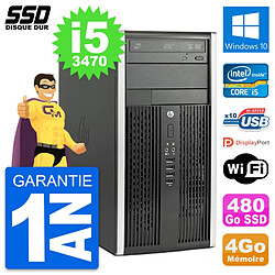 PC Tour HP Compaq Pro 6300 CMT Intel i5-3470 RAM 4Go SSD 480Go Windows 10 Wifi · Occasion 