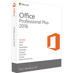 Microsoft Office Professionnel Plus 2016 neuf & authentique - en téléchargement