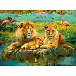 Ludendo Puzzle 500 Pièces Ravensburger - Lions dans la savane