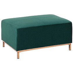 Beliani Pouf en velours vert OSLO