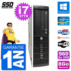 PC HP Compaq Pro 6300 SFF Intel i7-3770 RAM 8Go SSD 960Go Windows 10 Wifi · Occasion 