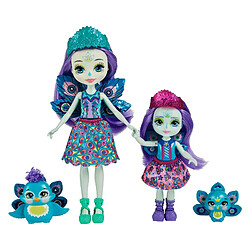 Mattel Lalki Enchantimals Patter i Piera Peacock Lalki siostry