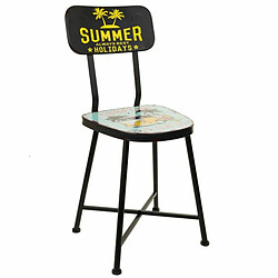 Tabouret Alexandra House Living Noir 40 x 82 x 38 cm 