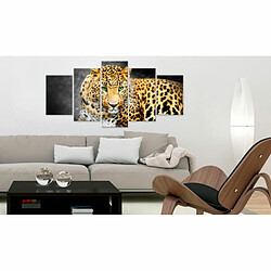 Paris Prix Tableau Imprimé Green Eyed Leopard 100 x 200 cm