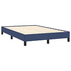 Acheter Maison Chic Lit adulte- Lit + matelas,Sommier à lattes de lit avec matelas bleu 120x190 cm tissu -GKD27464