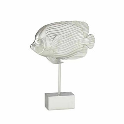 Paris Prix Statue Déco sur Pied Poisson 32cm Argent 