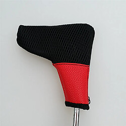 tête de putter club de golf maille couvre-chef avec fermeture à glissière fermer rouge