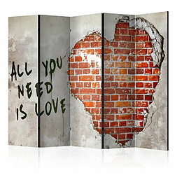 Paris Prix Paravent 5 Volets Love is All You Need 172x225cm 