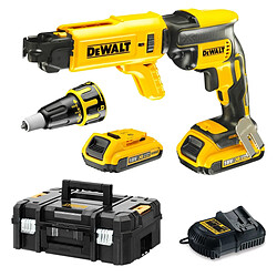 Visseuse plaque de plâtre Dewalt DCF620D2K 18 V 2 batteries 2 Ah chargeur Tstak