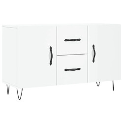 Maison Chic Buffet,Meuble de Rangement,commode pour salon,Cuisine blanc brillant 100x36x60 cm bois d'ingénierie -MN59090