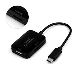 CABLING® Lecteur de Carte USB de Type C - lecteur de carte USB C pour carte SD/carte micro SD/TF carte pour 2016 MacBook Pro et plus périphériques USB C