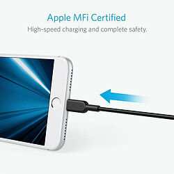 Anker [Certifié MFi] Powerline II Câble Lightning de 3 mètres - Le Nouveau câble Indestructible pour iPhone XS/XS Max/XR/X / 8/8 Plus / 7/7 Plus / 6/6 Plus / 5S / C et iPad