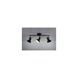 Spot de Plafond Gina Classic à 3 Lumières, Barre Noir Mat 