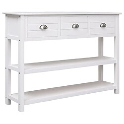 Avis Maison Chic Buffet,Meuble de Rangement,commode pour salon,Cuisine Blanc 108x30x76 cm Bois de Paulownia massif -MN36192