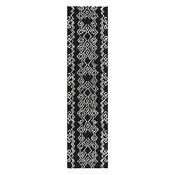 Hadorn Tapis shaggy 305x80 noir Frauenfeld Classic