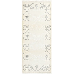 Vidal Tapis de couloir en laine 196x81 beige Darya