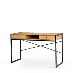 Vivaldi Bureau Step 123 cm Chêne Doré/Noir