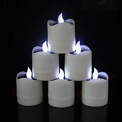 Universal Bougies solaires à LED, bougies électroniques, lumières solaires, lumières nocturnes, lampes à thé rondes pour les décorations de Noël, les fêtes de mariage, les lampes à thé à LED solaires, les lumières