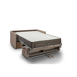 Acheter Inside 75 Canapé lit express COLOSSE couchage 120 cm matelas épaisseur 22 cm à mémoire de forme velours taupe