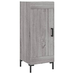 vidaXL Buffet Sonoma gris 34,5x34x90 cm Bois d'ingénierie