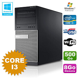 PC Tour Dell Optiplex 790 Intel Core I3 3.1Ghz 8Go 500Go DVD WIFI Win 7 · Occasion 