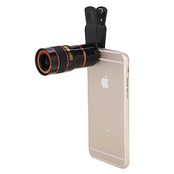 Avis Wewoo Pour iPhone et Samsung noir HTC autres téléphones mobiles 8X Zoom Télescope Téléobjectif Lentille avec Clip,