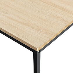 Avis Helloshop26 Bureau poste de travail ordinateur table MDF 120 cm beige et noir 03_0003511