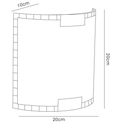 Avis Luminaire Center Applique murale Caprice 1 Ampoule - Grid Design