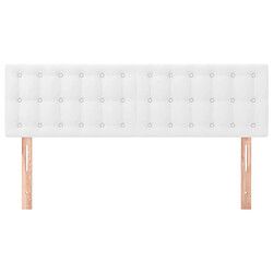 Avis Maison Chic Lot de 2 Têtes de lit design Blanc pour chambre - Décoration de lit 72x5x78/88 cm Similicuir -MN71630