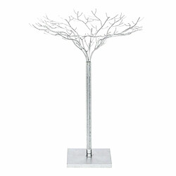 Paris Prix Statuette Déco en Fer Forgé Arbre 80cm Argent