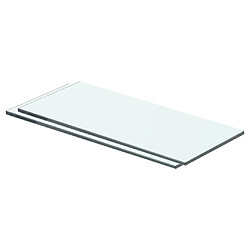 vidaXL Panneaux d'étagère 2 pcs Verre Transparent 40 x 12 cm 