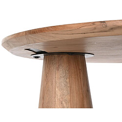 Pegane Table basse, table de salon en bois d'acacia coloris naturel - diamètre 100 x Hauteur 43 cm