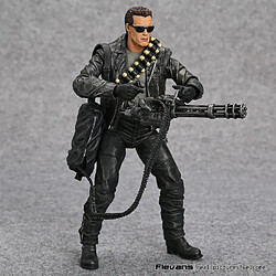 Universal 18 cm NECA Terminator 2: Verdict Day T800 Arnold Schwarzenegger PVC Action Figure Collectible Modèle Jouet 7(Le noir)