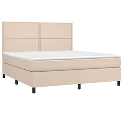 Avis Sommier à lattes LED,Cadre à lattes de lit avec matelas pour Adulte Cappuccino 160x200 cm -MN40022