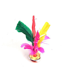 Wewoo Ballon Jouet d'exercice de pied de Shuttlecock de plume colorée de 5 PCS, livraison aléatoire de couleur pas cher