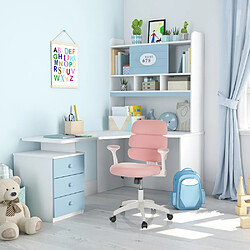 Chaise pivotante pour des enfants KID ERGOLINO W Rose hjh OFFICE pas cher