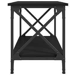 Acheter vidaXL Table d'appoint Noir 55x38x45 cm Bois d'ingénierie