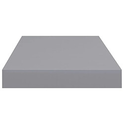 Acheter Maison Chic Lot de 2 Étagères murales,Étagère Rangement flottate gris 50x23x3,8 cm MDF -MN72488