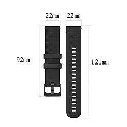 Acheter Wewoo Bracelet pour montre connectée de remplacement Smartwatch en silicone Garmintaille 22 mm universel bleu