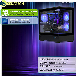 Sedatech PC Gamer Pro V360 • Intel i9-13900KF • RTX4070Ti Super • 16Go DDR5 • 2To SSD M.2 • sans OS